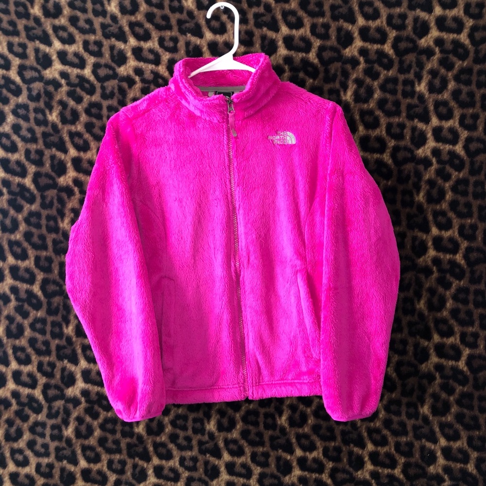 The North Face fuzzy zipup jacket